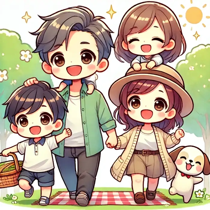 Thế giới dễ thương cùng Gia đình chibi