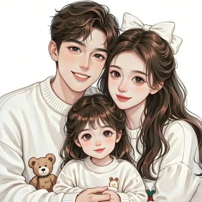 Phong cách hoạt hình mô phỏng Gia đình chibi