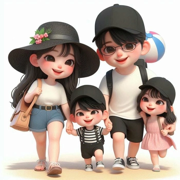 Không khí rộn ràng tết cùng Gia đình chibi