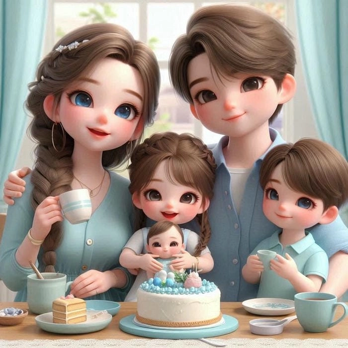 Câu chuyện hoạt hình về Gia đình chibi