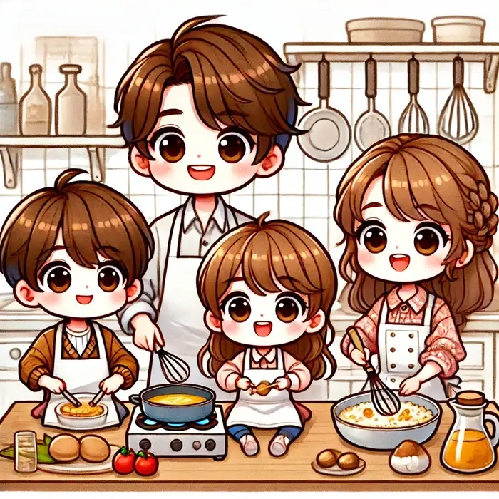 Cách vẽ nhẹ nhàng dành cho Gia đình chibi
