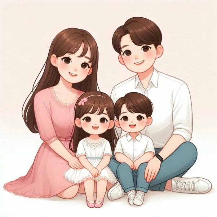 Bộ đôi từ khóa nổi bật Gia đình chibi