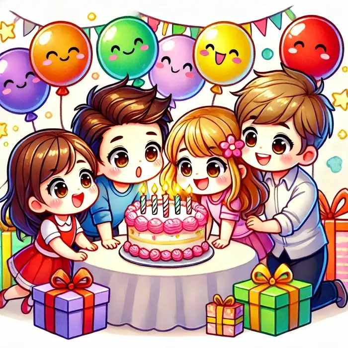 Thư giãn tinh thần cùng Gia đình chibi