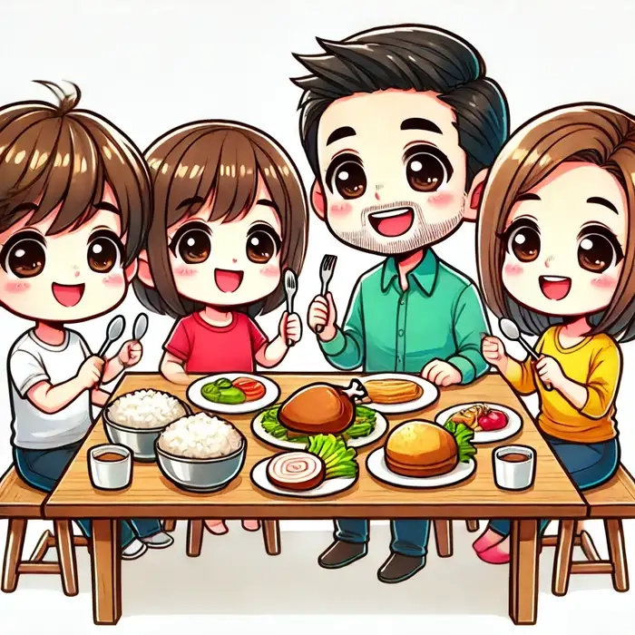 Hạnh phúc giản dị từ Gia đình chibi