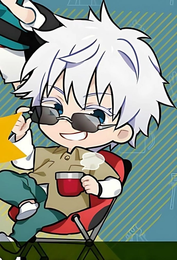 Anime drawing gojo chibi tinh tế từng chi tiết