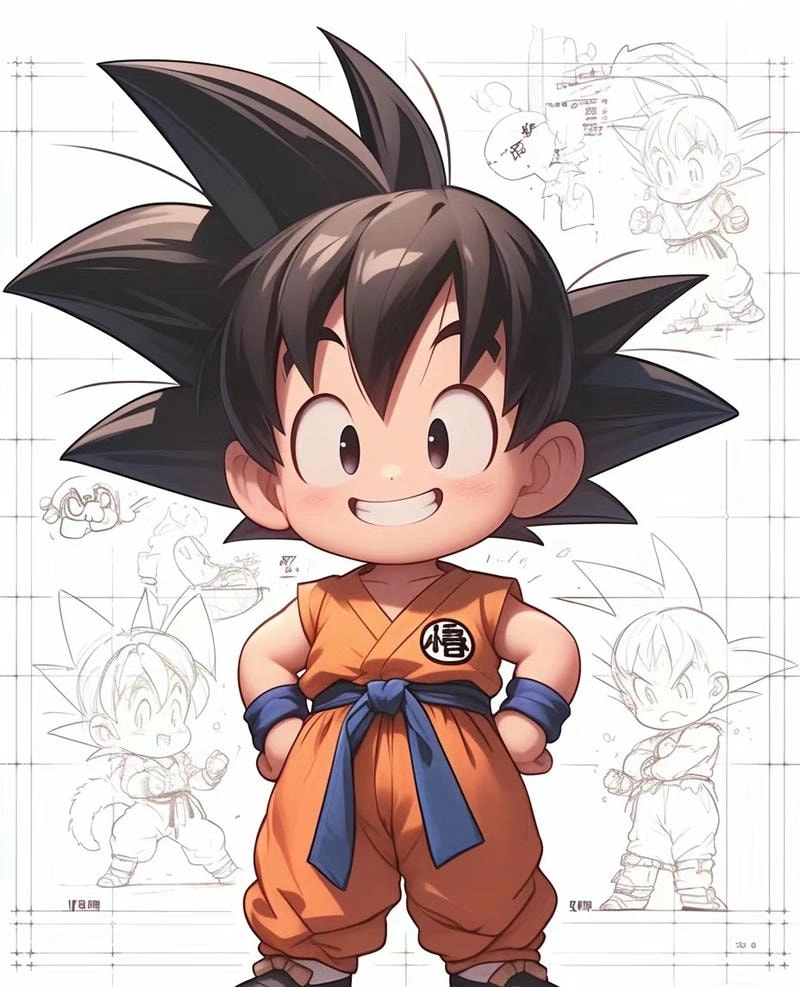 Bí quyết đơn giản về cách vẽ goku chibi
