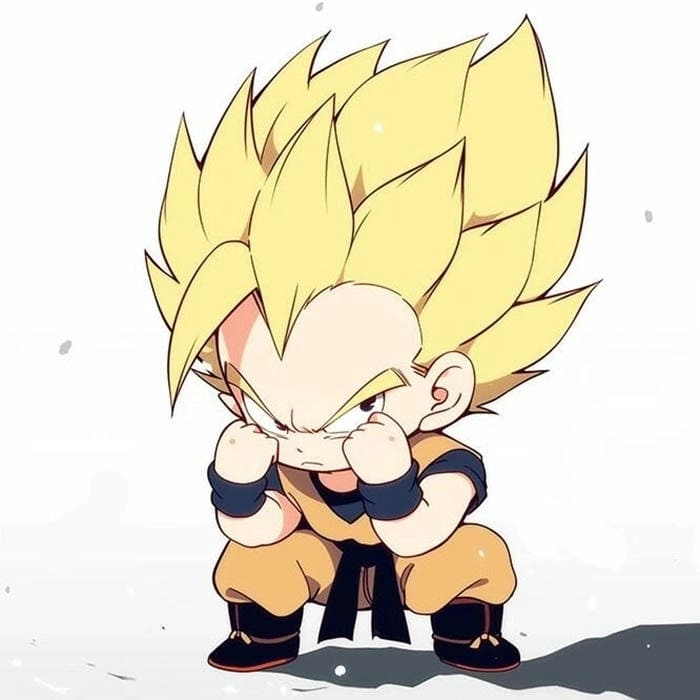 Phiên bản goku chibi blue ấn tượng