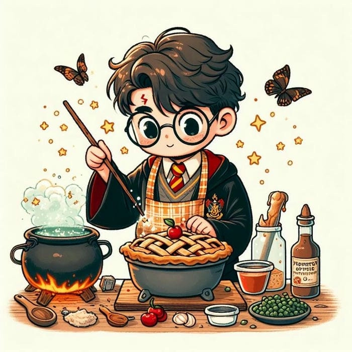 Cùng ngắm nhìn chibi harry potter đầy màu sắc