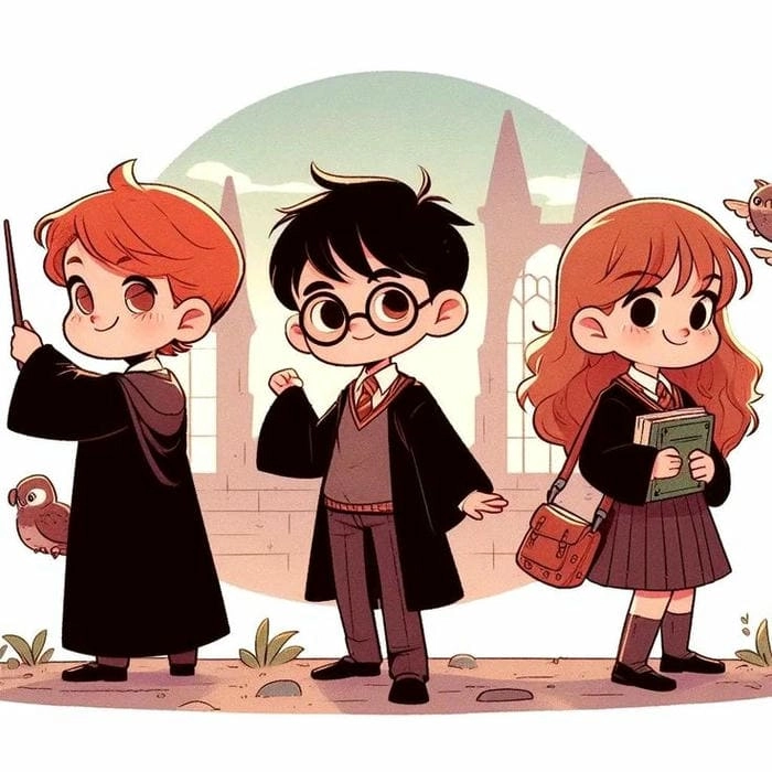 Đắm chìm với harry potter chibi cute siêu dễ thương