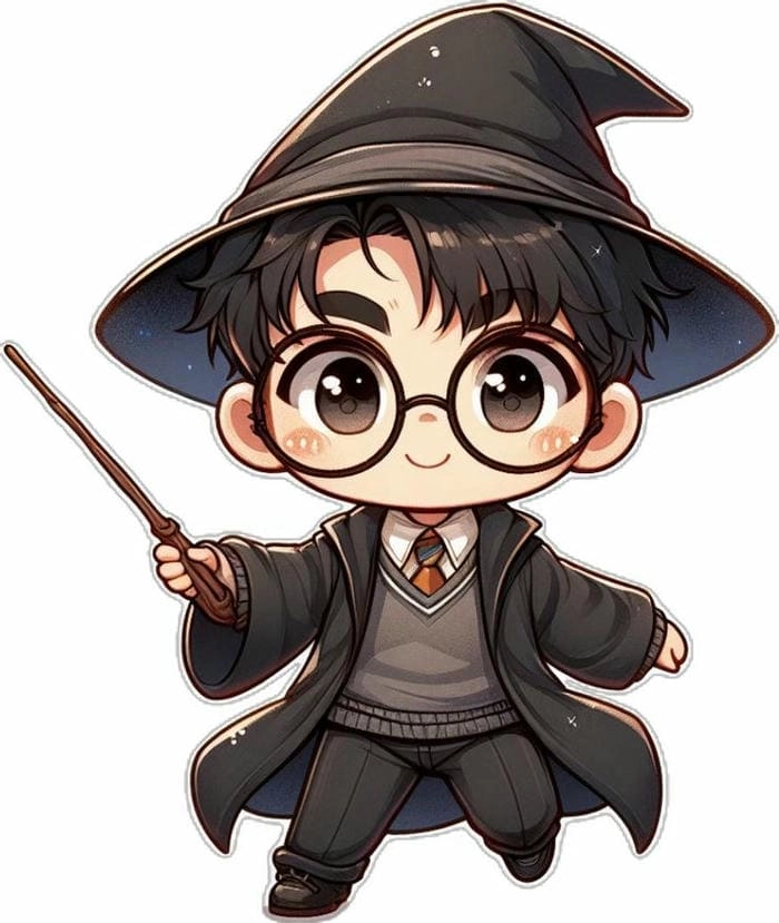 Thế giới phép thuật qua hình ảnh harry potter chibi