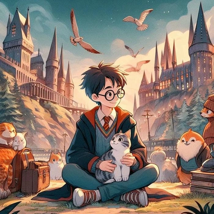 Phong cách harry potter chibi anime ngọt ngào