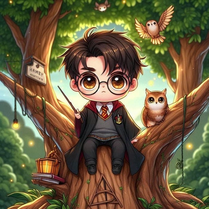 Tải ngay harry potter chibi characters png miễn phí