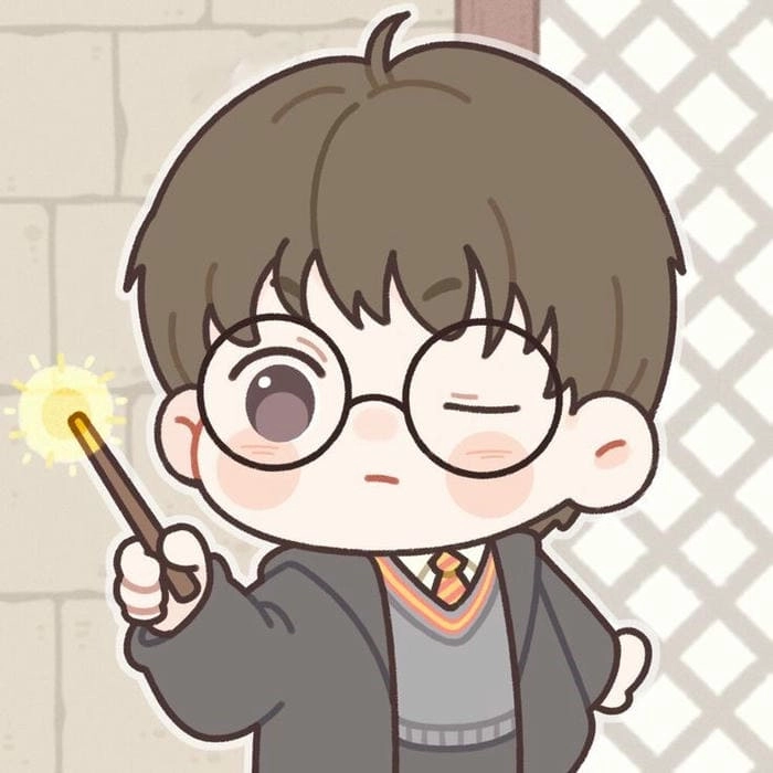 Tô điểm không gian với harry potter chibi stickers