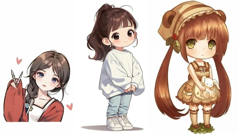 Hình ảnh chibi nữ cute là gì mà gây sốt mạng xã hội