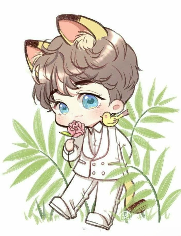 Cách vẽ tóc chibi nam ngắn gọn dễ nhớ