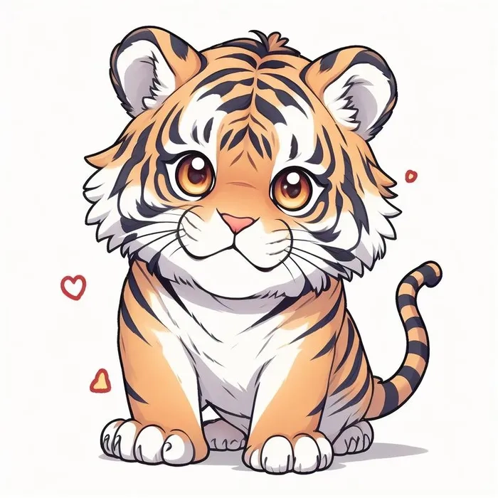 Ngắm nhìn những mẫu hổ con chibi đáng yêu