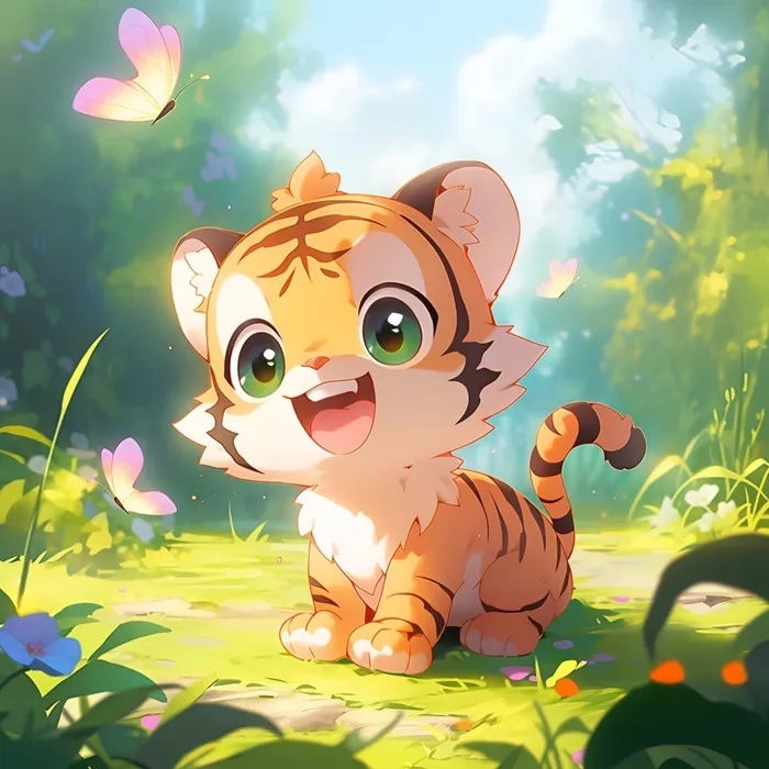 Gợi ý các mẫu vẽ hổ chibi cute dễ thực hiện
