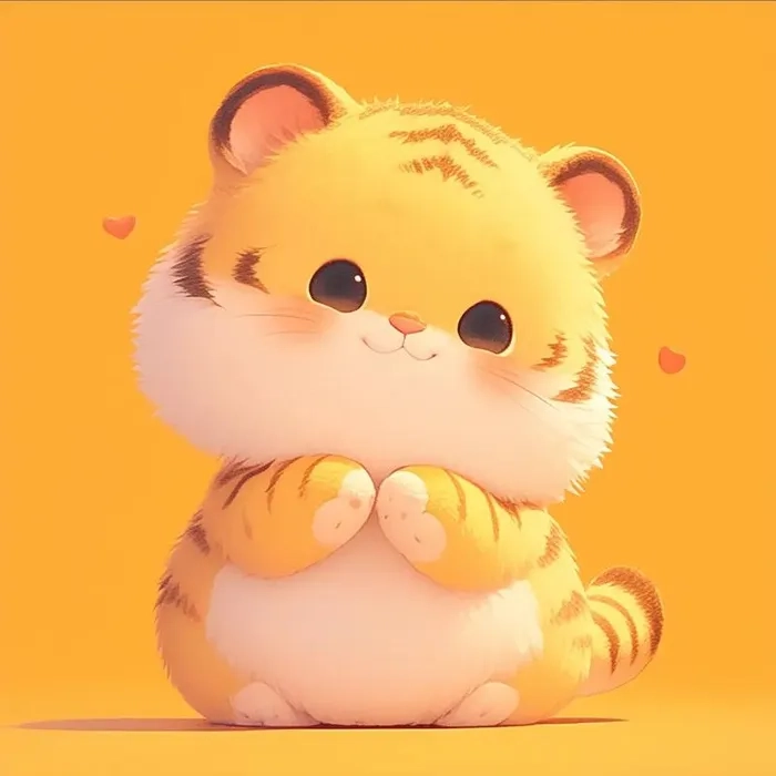 Bộ sưu tập ảnh con hổ chibi cực xinh