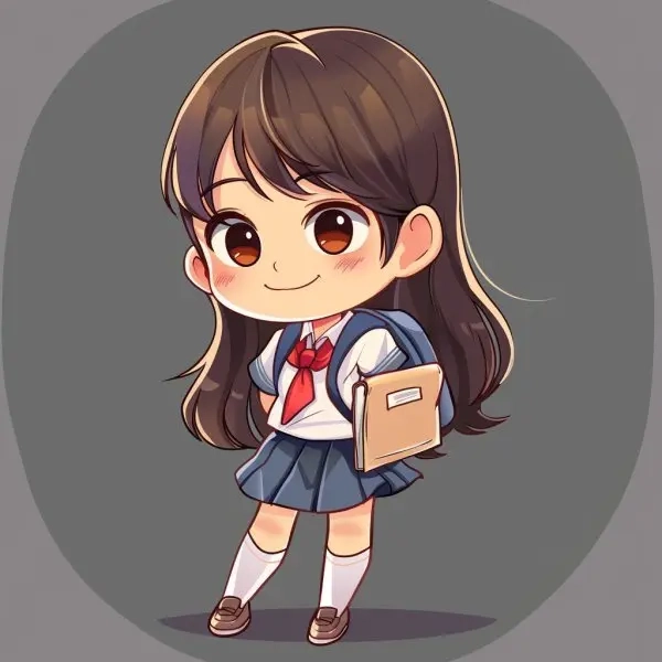 Học sinh chibi cute siêu cấp đáng yêu
