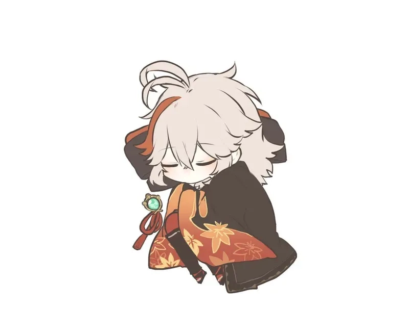 Bộ ảnh kazuha chibi genshin đẹp ấn tượng