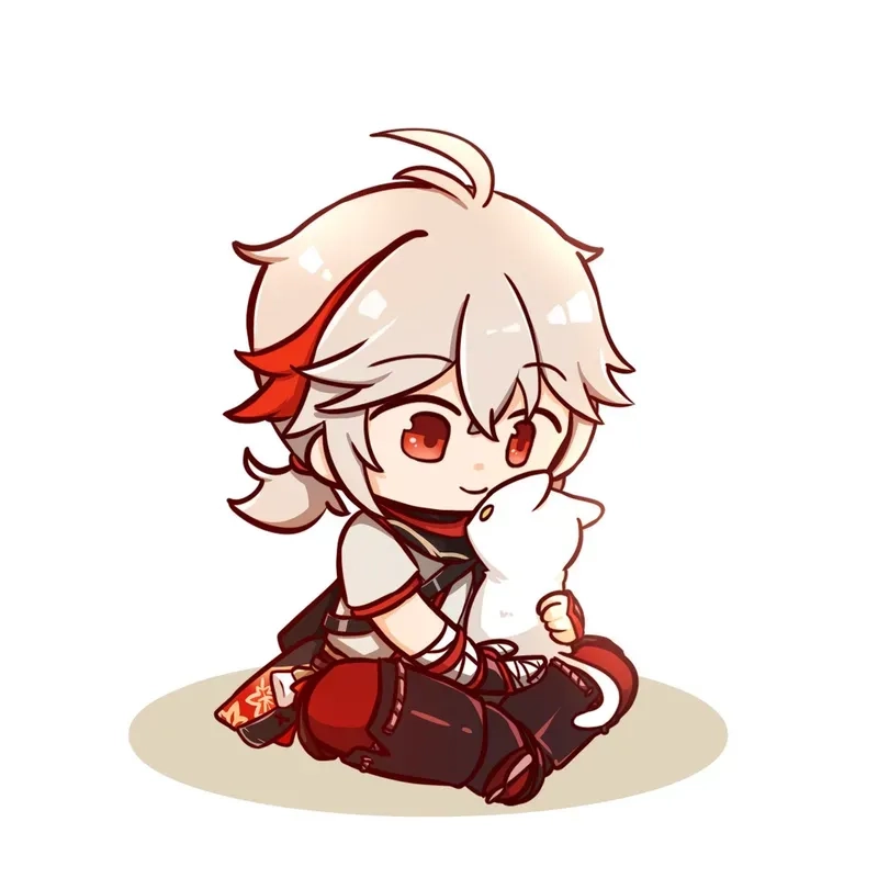 Fanart kazuha chibi genshin impact siêu đáng yêu