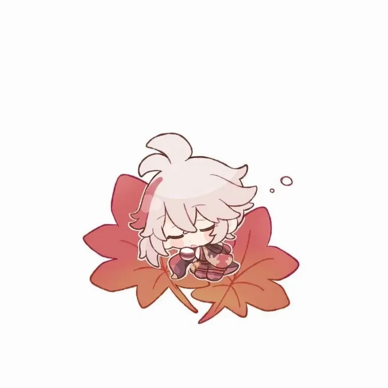 Tải ngay loạt kazuha chibi gif động cực yêu