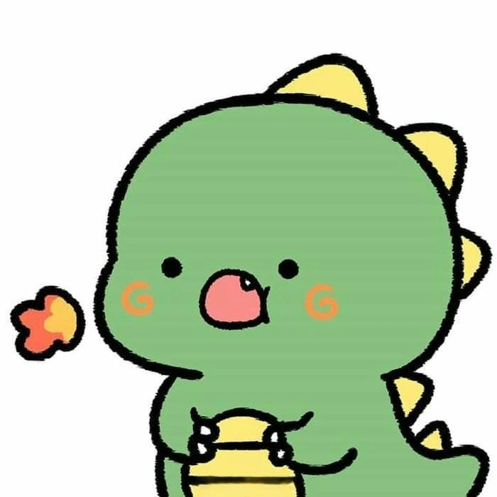 Bộ ảnh khủng long xanh chibi đáng yêu từng centimet