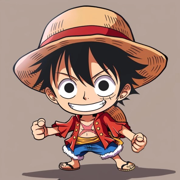 Chiêm ngưỡng hinh luffy chibi cực phẩm
