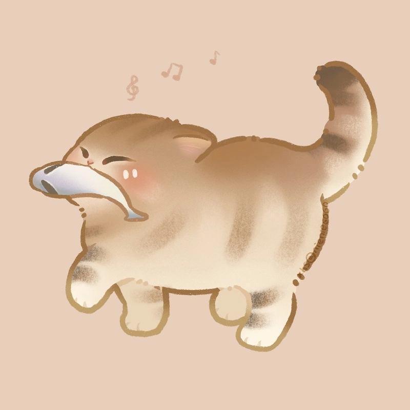 Hình ảnh mèo cute chibi dễ mến