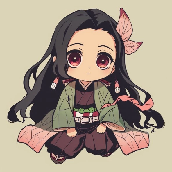 Tải hình nền nezuko cute chibi độc đáo