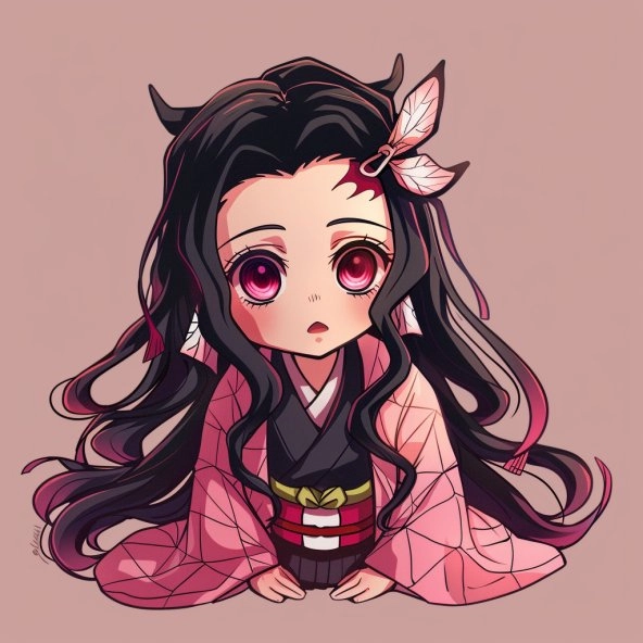 Lưu lại hình nền nezuko chibi xinh xắn