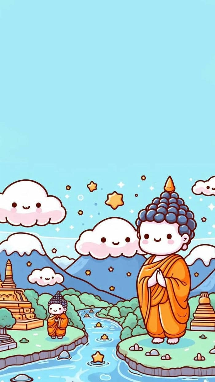 Vẻ thanh tịnh từ đức phật chibi mini