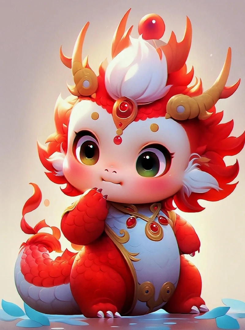 Gợi ý ý tưởng vẽ rồng chibi cute siêu dễ