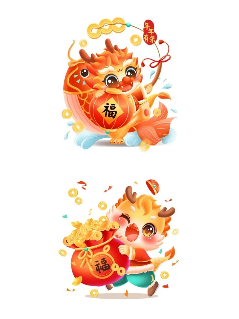 Thư viện ảnh con rồng chibi phong phú