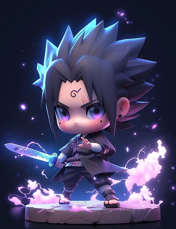 Sasuke chibi png nền trong dễ ghép ảnh