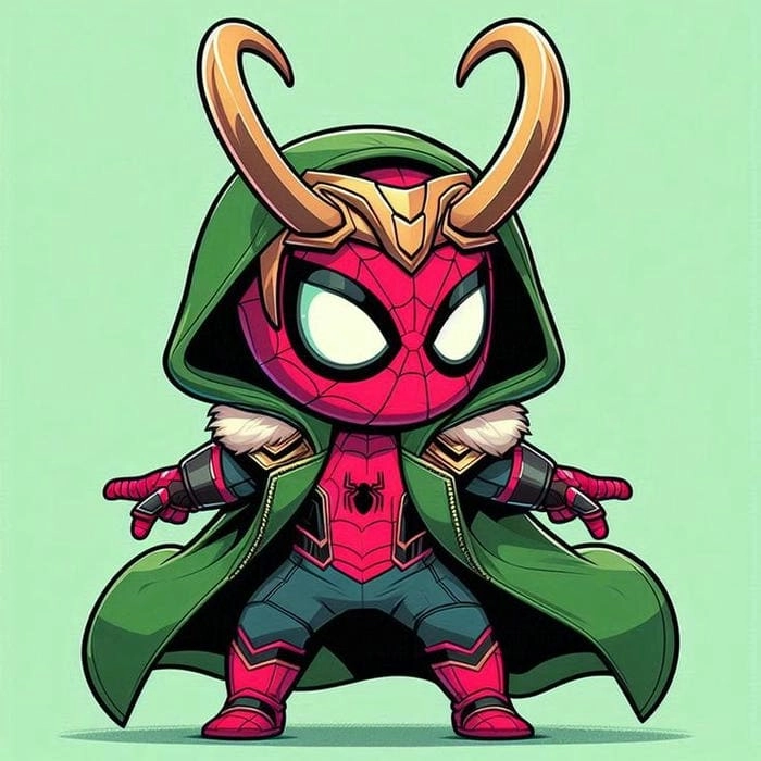 Tải về ngay hình nền spider man chibi siêu chất