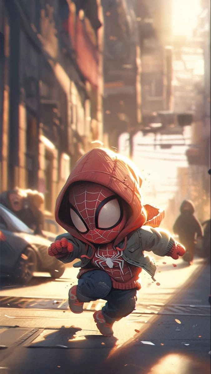 Tổng hợp ảnh spider man chibi sắc nét cực cute