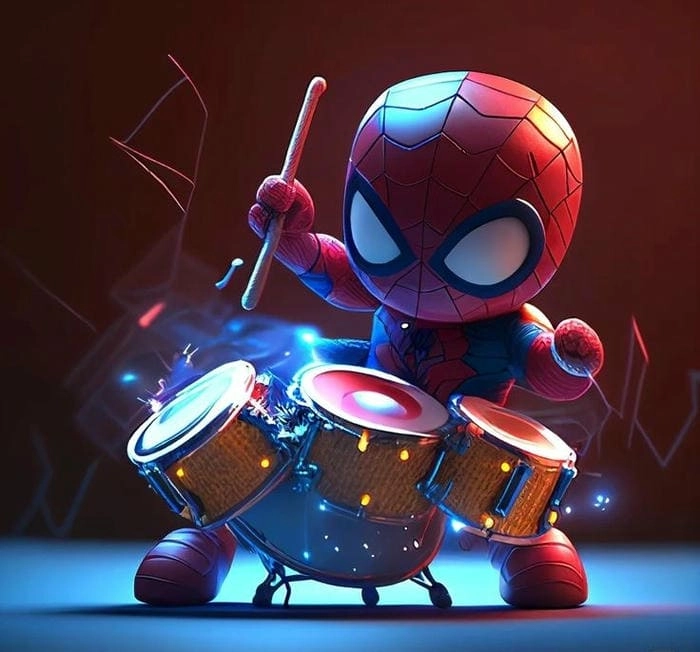 Loạt ảnh spider man cartoon chibi vui nhộn nhất