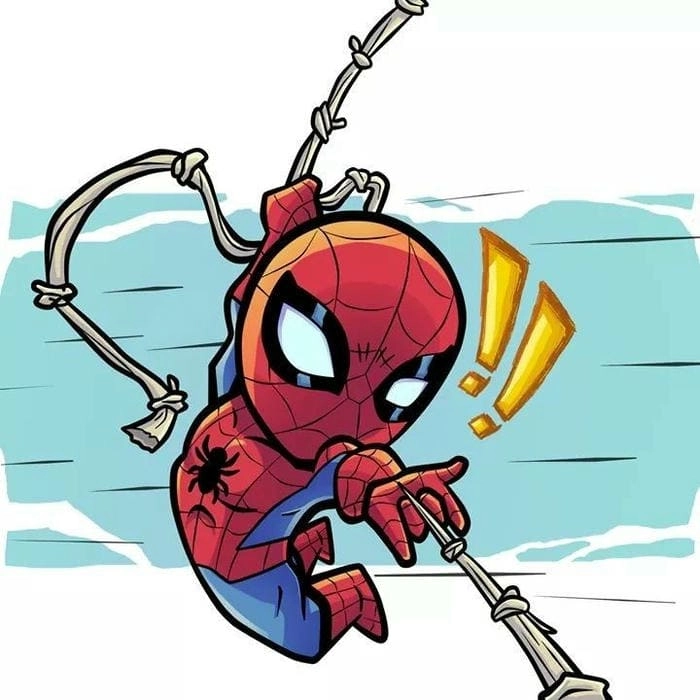 Khám phá hình cute spider man chibi hút mắt