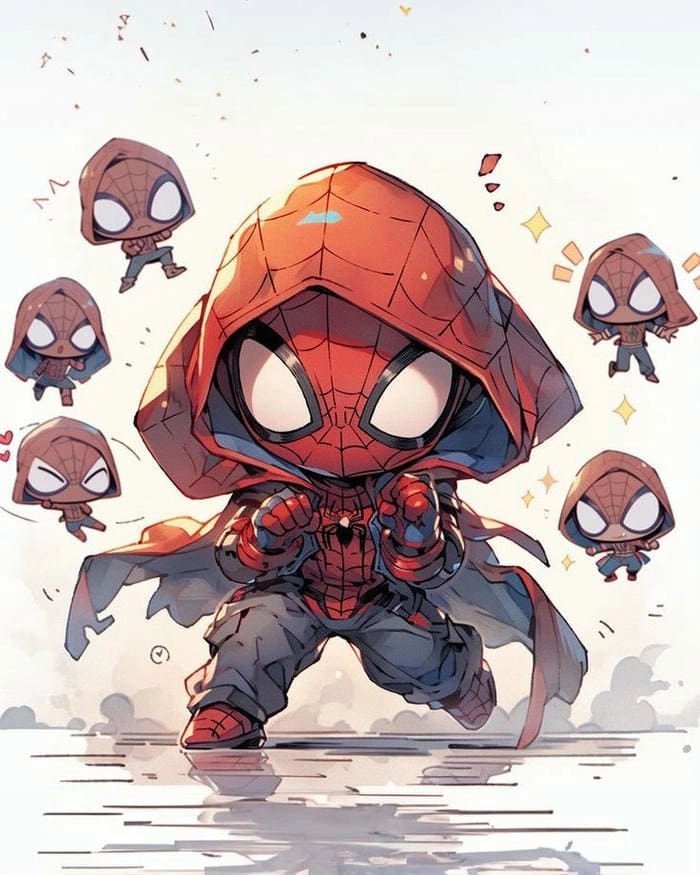 Tổng hợp hình ảnh spider man chibi độc đáo