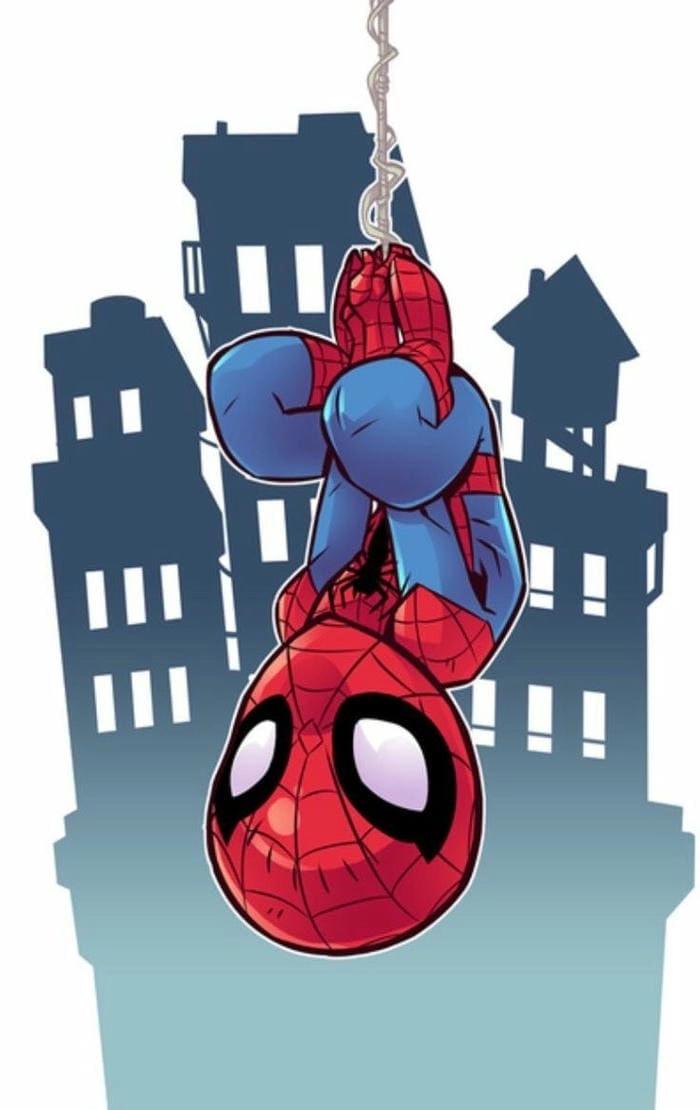 Ngắm nhìn spider man chibi art độc quyền