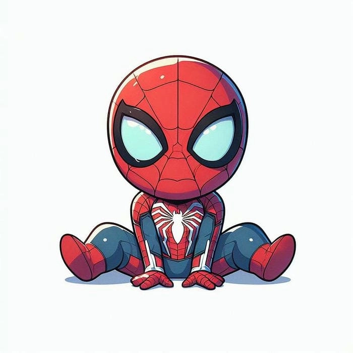Tải file spider man chibi png nền trong suốt