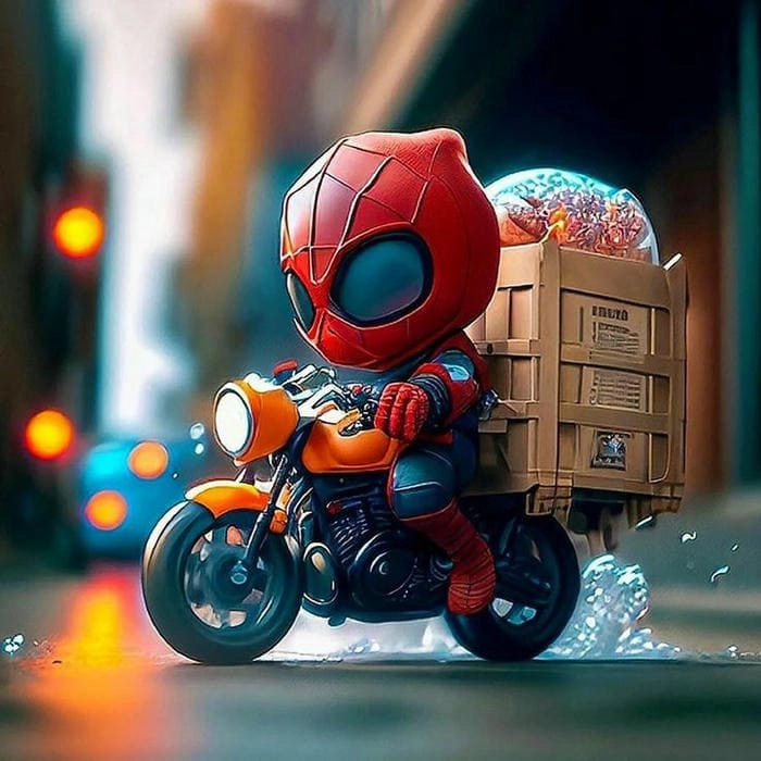 Xem ngay loạt anh spider man chibi cực đẹp
