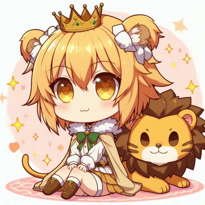 Tham khảo hình sư tử cute cho fan yêu thú cưng