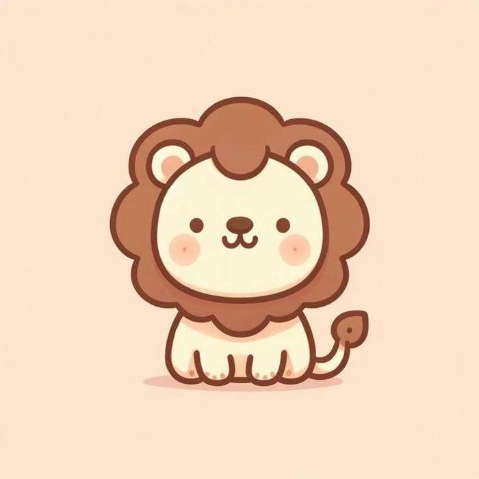 Thử ngay cách vẽ con sư tử chibi sáng tạo