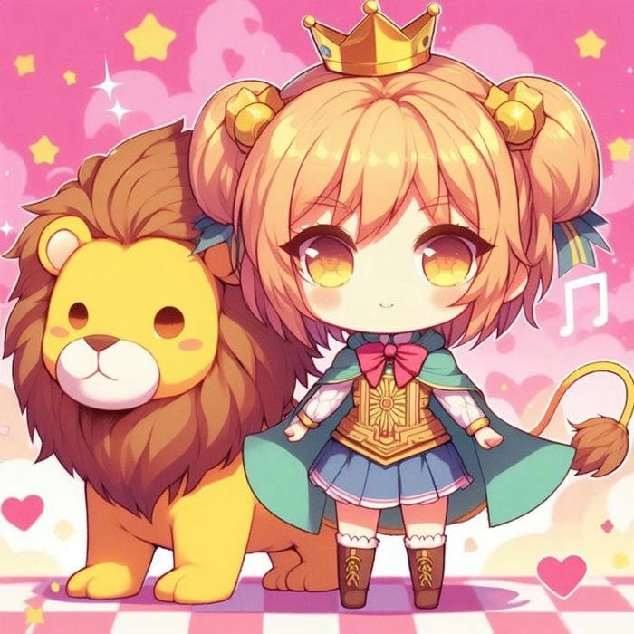 Gợi ý vẽ con sư tử chibi cho người yêu thú
