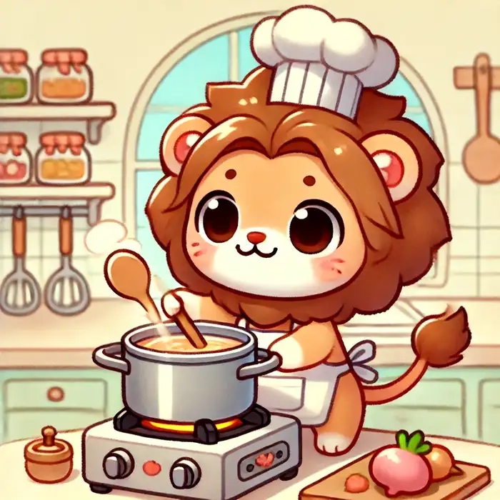 Mẫu con sư tử chibi cực đẹp cho bộ sưu tập bạn