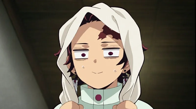 Tải ngay tranh tô màu tanjiro chibi cho bé