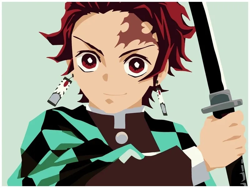 Ngắm nhìn tanjiro chibi anime đầy màu sắc