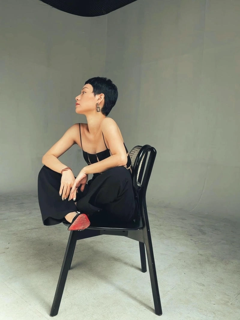 Phong cách cuốn hút Trà My Idol tóc dài